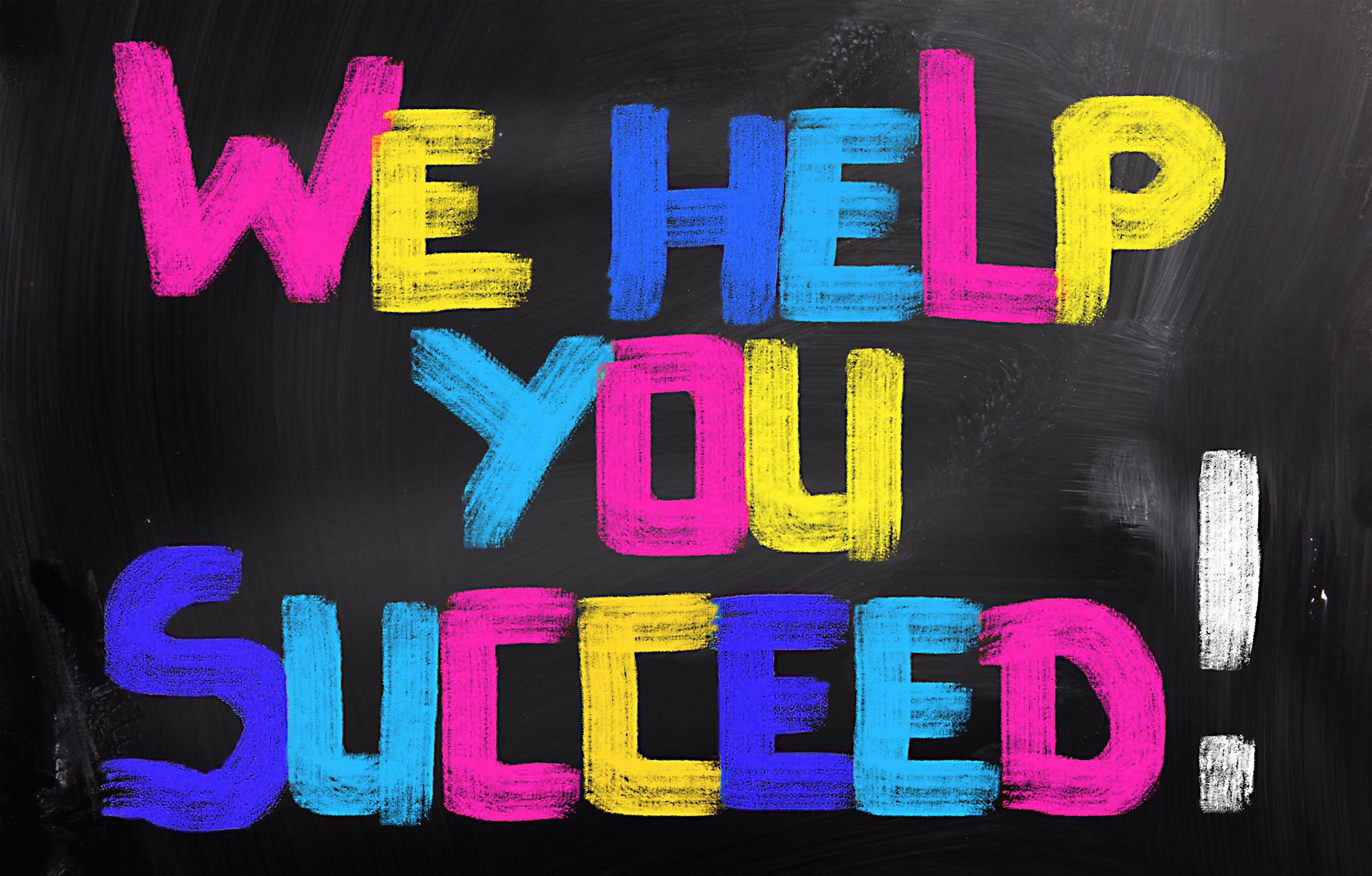 Image that says we help you succeed