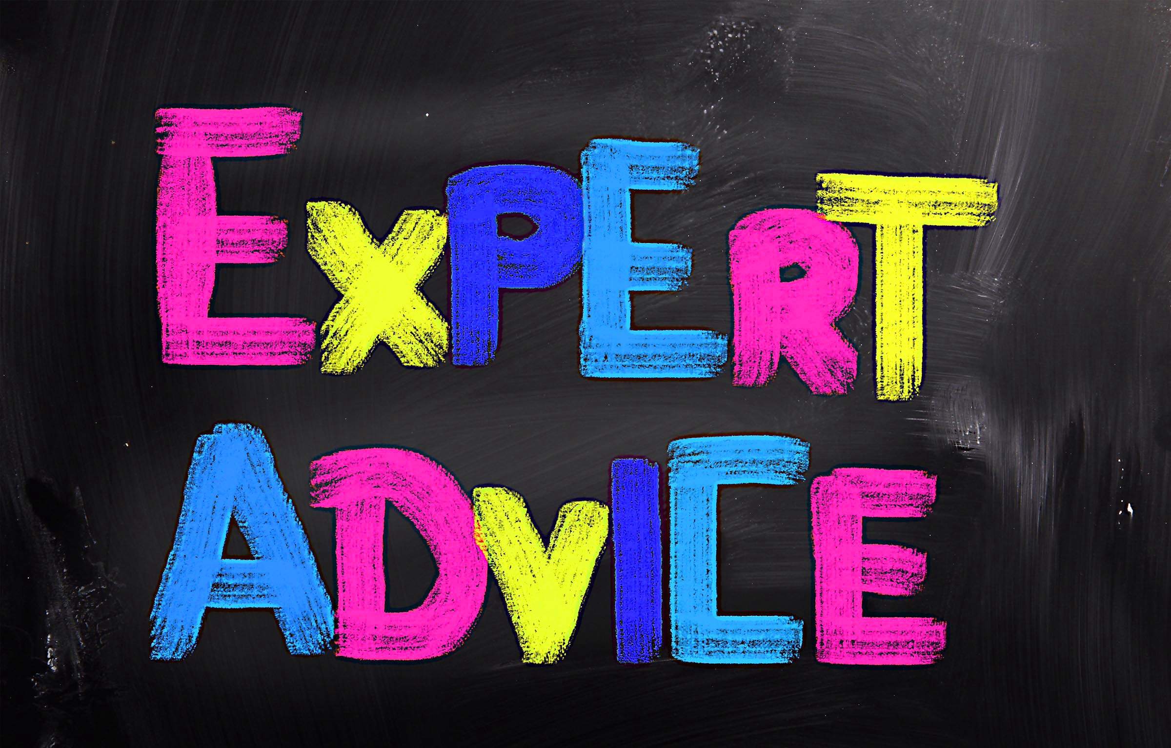 Image that says expert advice